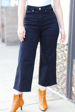 Copy of Can't Look Away High Rise Wide Crop Leg Jeans