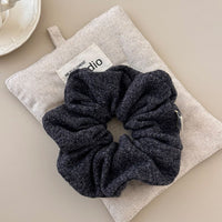 3-Piece Ruched Heathered Elastic Hair Scrunchy