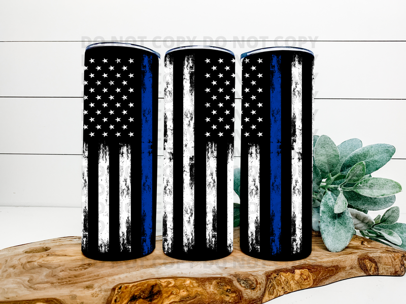 Back The Blue Stainless Steel Tumbler