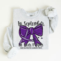 In September We Wear Purple - Sweatshirt