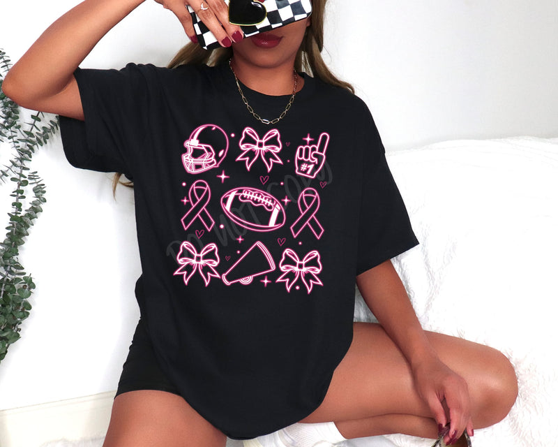 Pink Ribbon Football - Tee