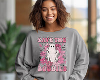 Save The Boobies Ghostie - Sweatshirt